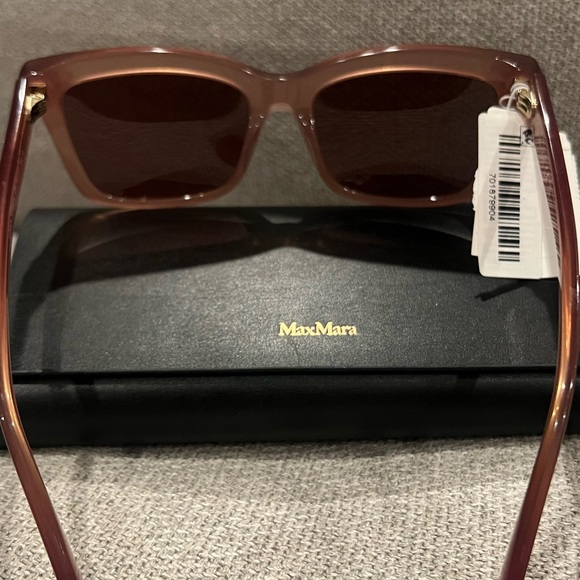 NEW MaxMara Women's Brown 55mm Sunglasses - Picture 11 of 12
